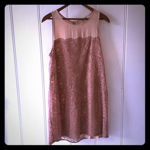 Peach lace dress from Forever 21.